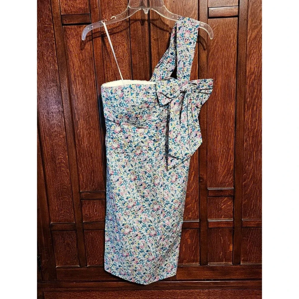 J. Crew X Liberty Of London Floral Shoulder-tie Dress, Size 0